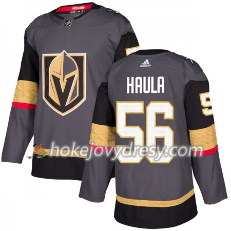 Pánské Hokejový Dres Vegas Golden Knights Erik Haula 56 Adidas 2017-2018 Šedá Authentic
